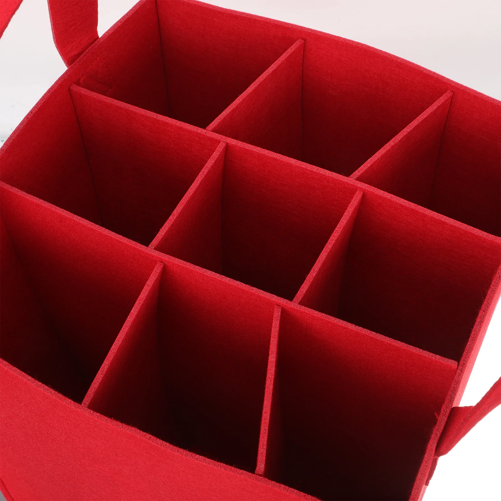 

Portable Wine Carrying Bag Sturdy Felt Construction for Beer Storage Reusable Party Gift Holiday Decoration Use