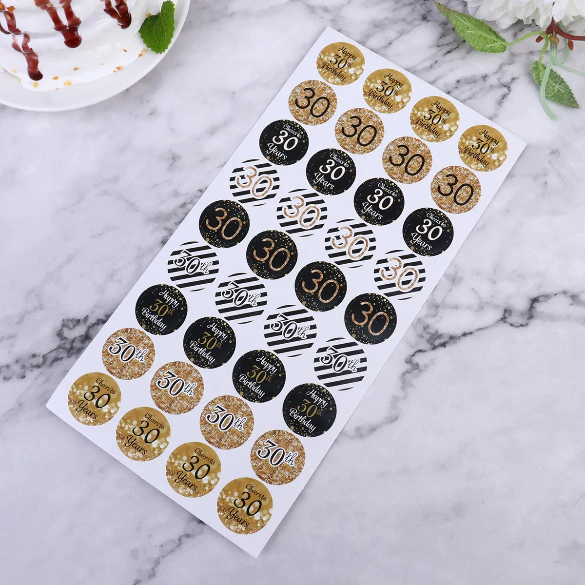 

432Pcs Colorful Birthday Sealing Stickers Round Decals for Gift Bags Party Decoration Photo Backdrop Accessories