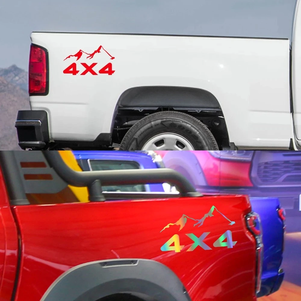 سيارة 4X4 الجبل ملصق شاحنة بيك اب الفينيل ديكور Deccal لفورد F150 تويوتا هايلكس ايسوزو Dmax دودج رام GWM شيفروليه سيلفرادو