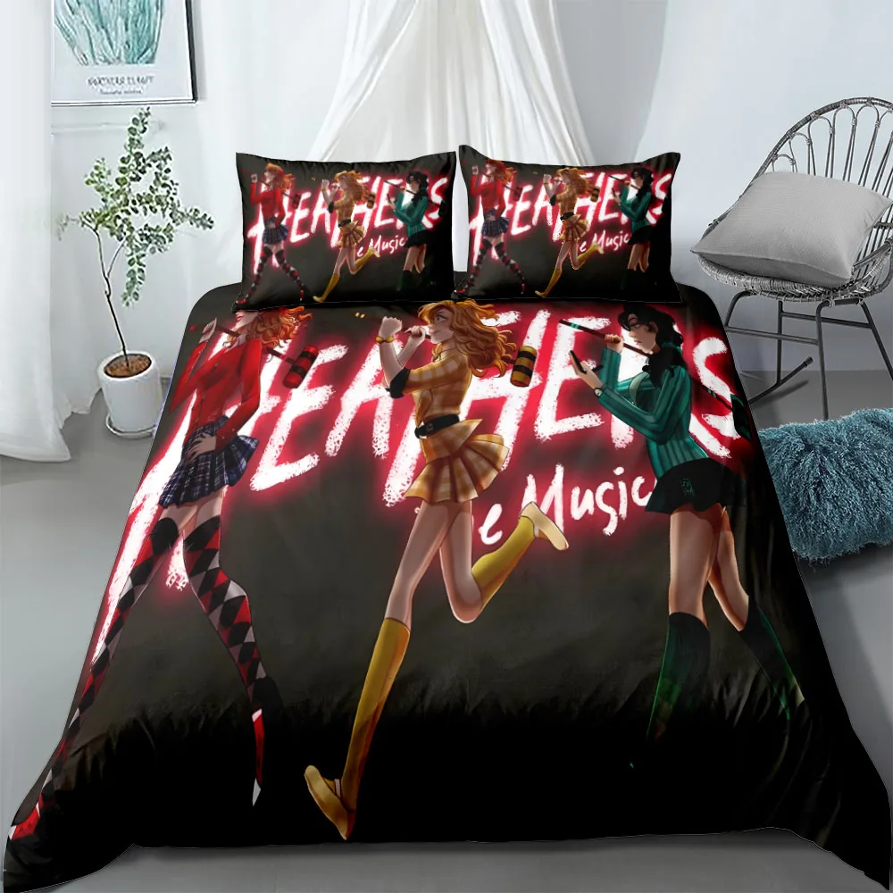 Heathers Music Duvet Cover Set EU Single Double King US Twin Full Queen Size  Bedclothes