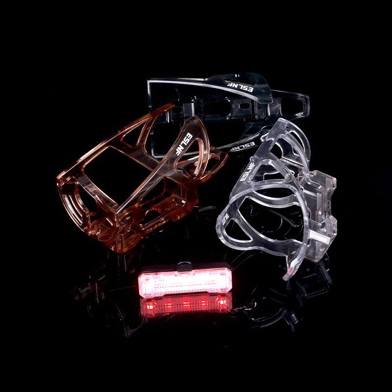 

ESLNF Bike LED Light Water Bottle Holder Lightweight and Strong Bicycle Bottle Cage Bracket for Road Mountain Bikes Accessories