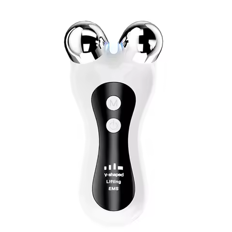 AGLH Electric V-Face Lift Roller Massager EMS Microcurrent Sonic Vibration Facial Lifting Skin Tighten Massage Beauty