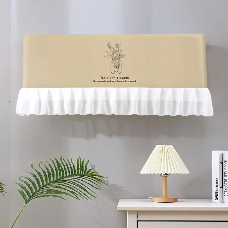 Air Conditioner Cover Printed Fabric Protective Case Dustproof Hanging Air Conditioning Bedroom Indoor Covers Home Decor