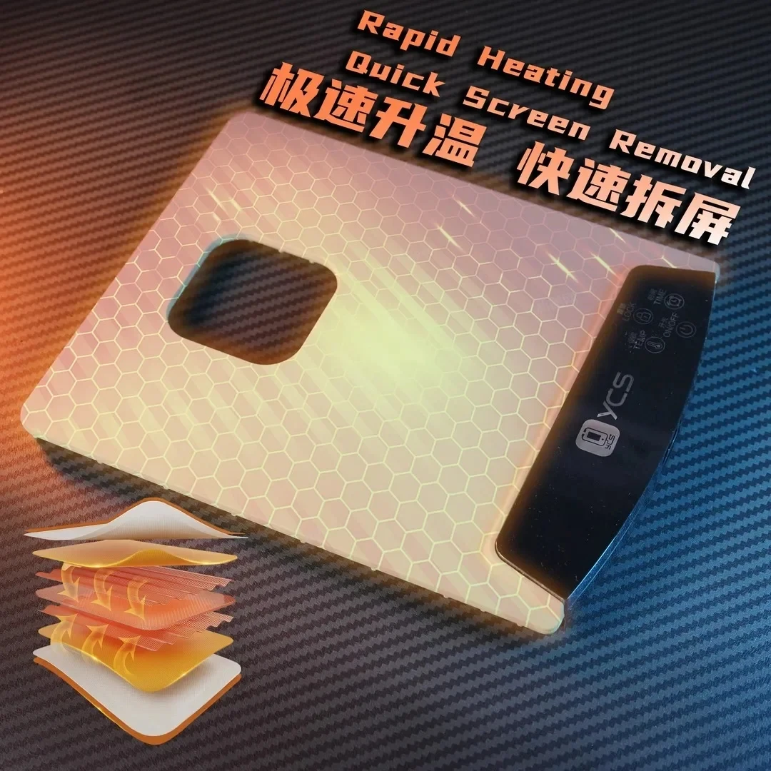 YCS LCD Screen Remover Heating Stage Separator Pad 80-120°C For Mobile Phones IPad Repair LCD Dismantling Treasure tools
