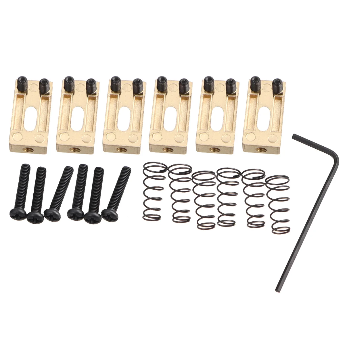 

6 Pcs Electric Guitar Bridge Upgrade Saddle Tremolo Rectangle Maintenance Saddles