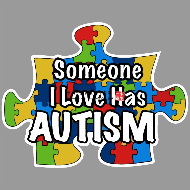 Autism Decal Sticker Someone I Love Has Autism. Puzzle Piece. Die Cut