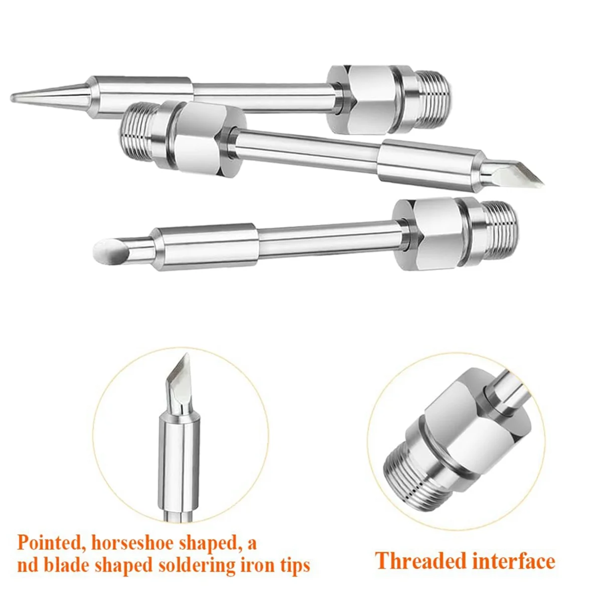 3PCS USB Soldering Iron Tips Welding Tools 8W Solder Tip for USB Soldering Iron Electric Soldering Iron Repair