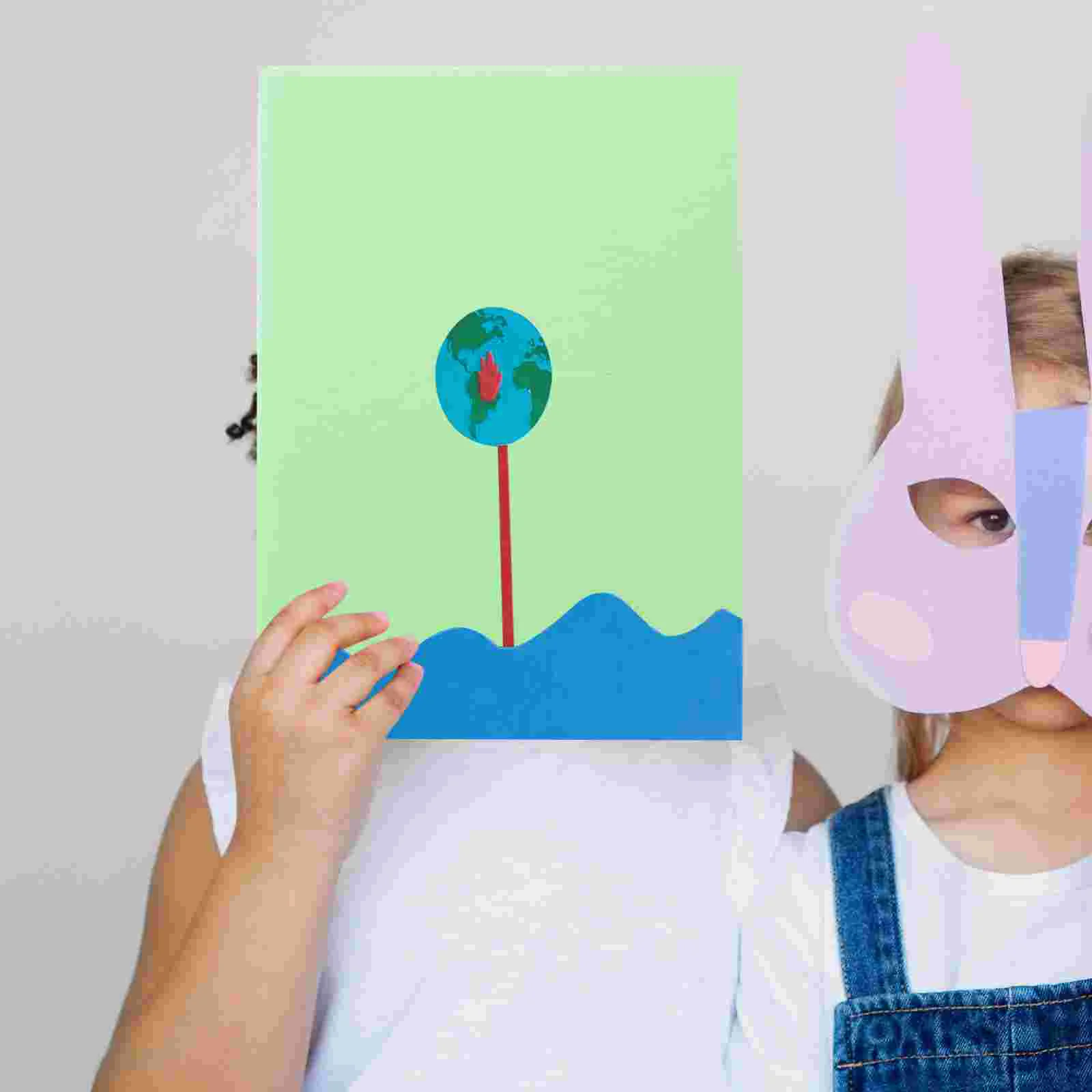 10 Pcs Black Foam Board Blank Thick Poster Craft Handmade Boards Backing Plate Project DIY Foams Blue for Projects