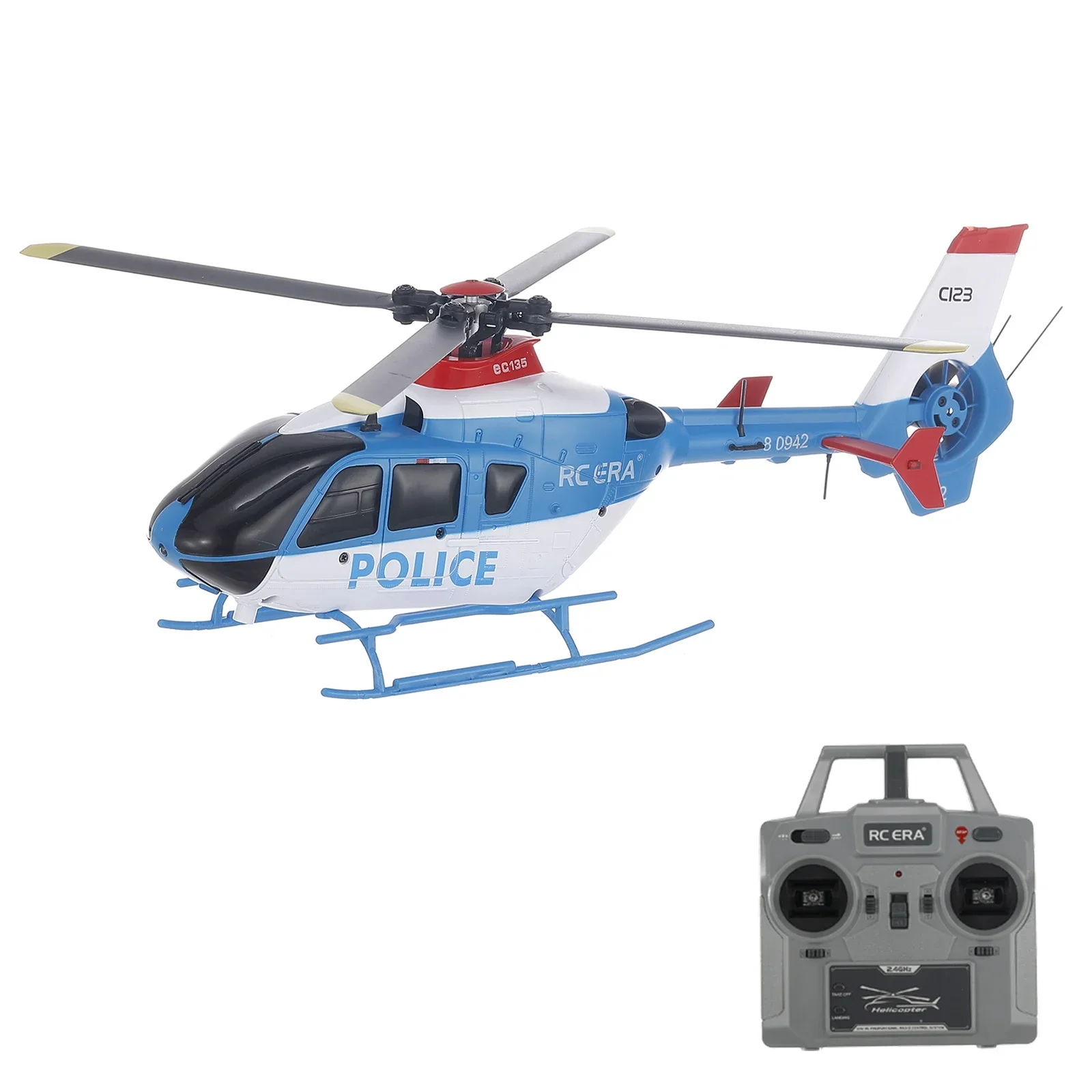 

C123 Remote Control Helicopter 2.4G 6CH 6-Axis Gyro Optical Flow Localization Altitude Hold 1/36 Remote Control Helicopter RTF