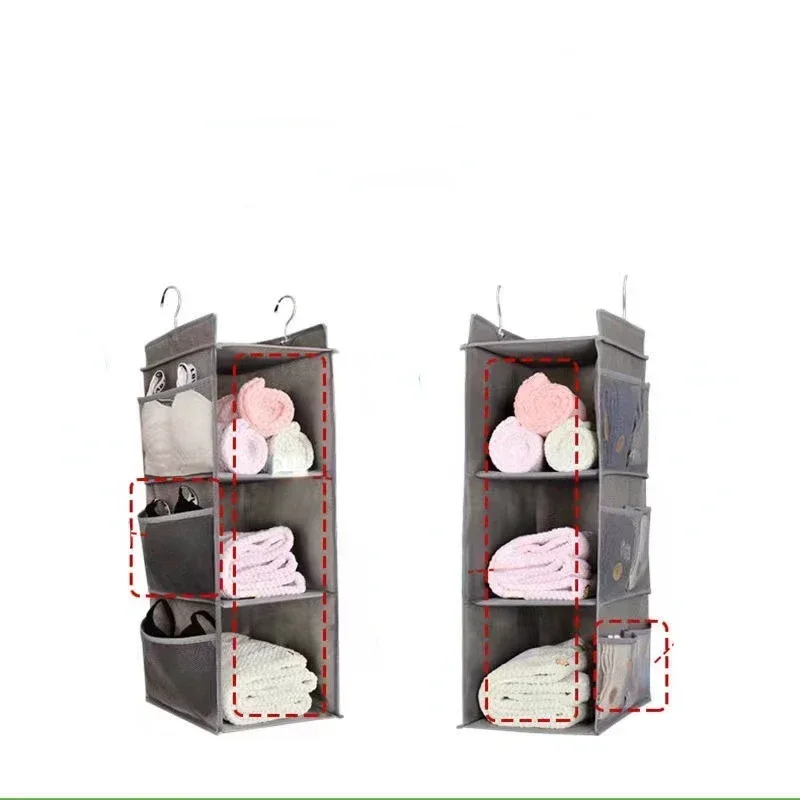 Dormitory Storage Armoire Hanging Storage Pouch Hanging Home Organizer Clothes Compartment Storage Bag