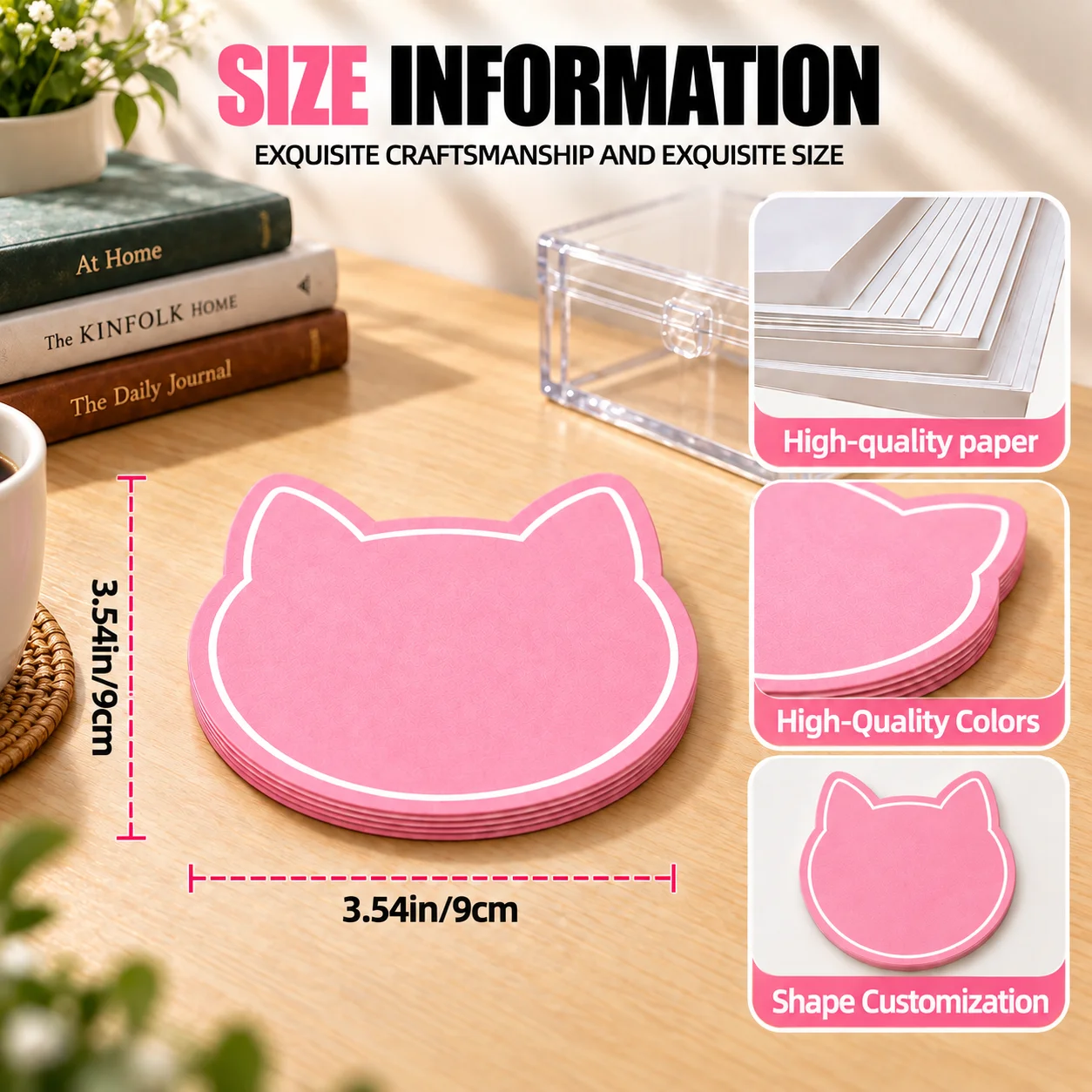 Custom Logo Paper Coasters Premium Absorbent Blotter Paper Card Coaster Quick Water‑Absorbing Disposable Cup Cute Mat for Hotel