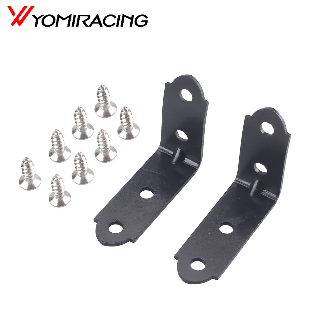 1Pair Glove Box Hinge LID Snapped Repair Kit For Audi A3 A4 S4 B6 B7 2001-2008 2 Hinge Brackets + 8x Screws