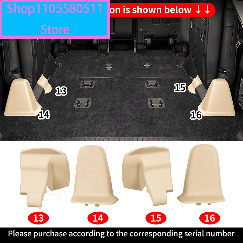 For 2008-2021 Toyota Land Cruiser LC200 J200 Seat Rail Sliding Track Cover Protector Dustproof Anti-Scratch Interior Accessories view 5