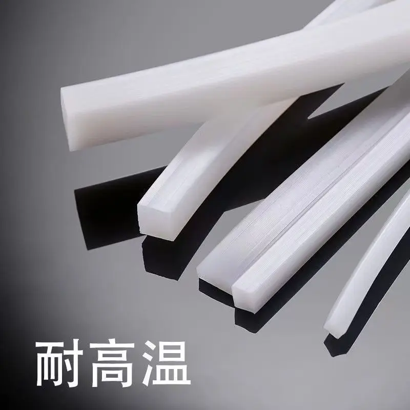 5M Length High Temperature Resistance Silicone Rubber Strip Silica Gel Seal Strip 6*8mm 6*10mm 6*15mm 8*10mm