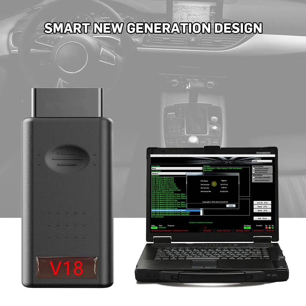 

New MPPS V18 Unlocked Version for Lifetime Use MPPS Full Chip with Three Core Cable OBD2 Super useful ECU Programmer Chip Tool