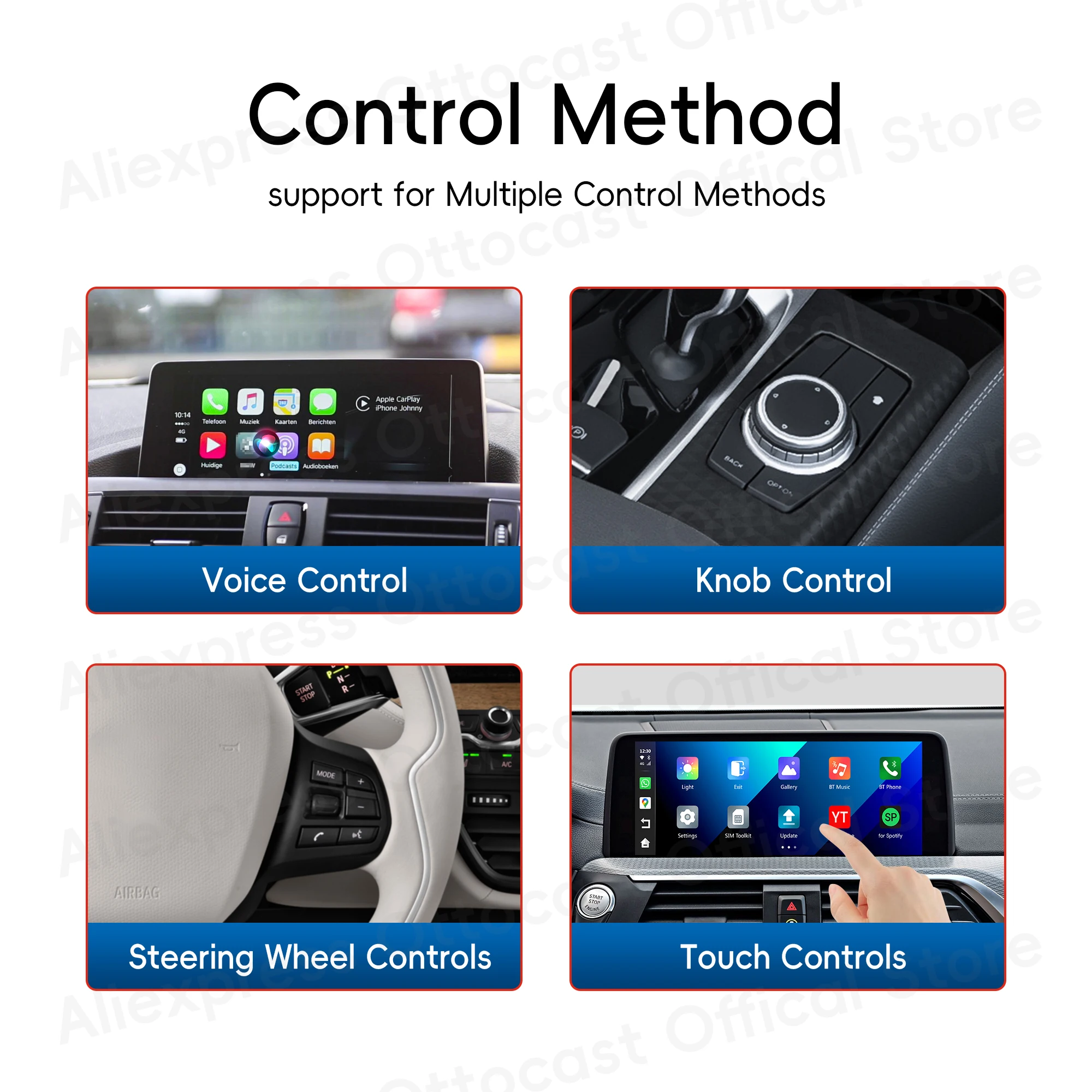 OTTOCAST OttoAiBox i3 Wireless CarPlay AI Box Android 13 TV Box