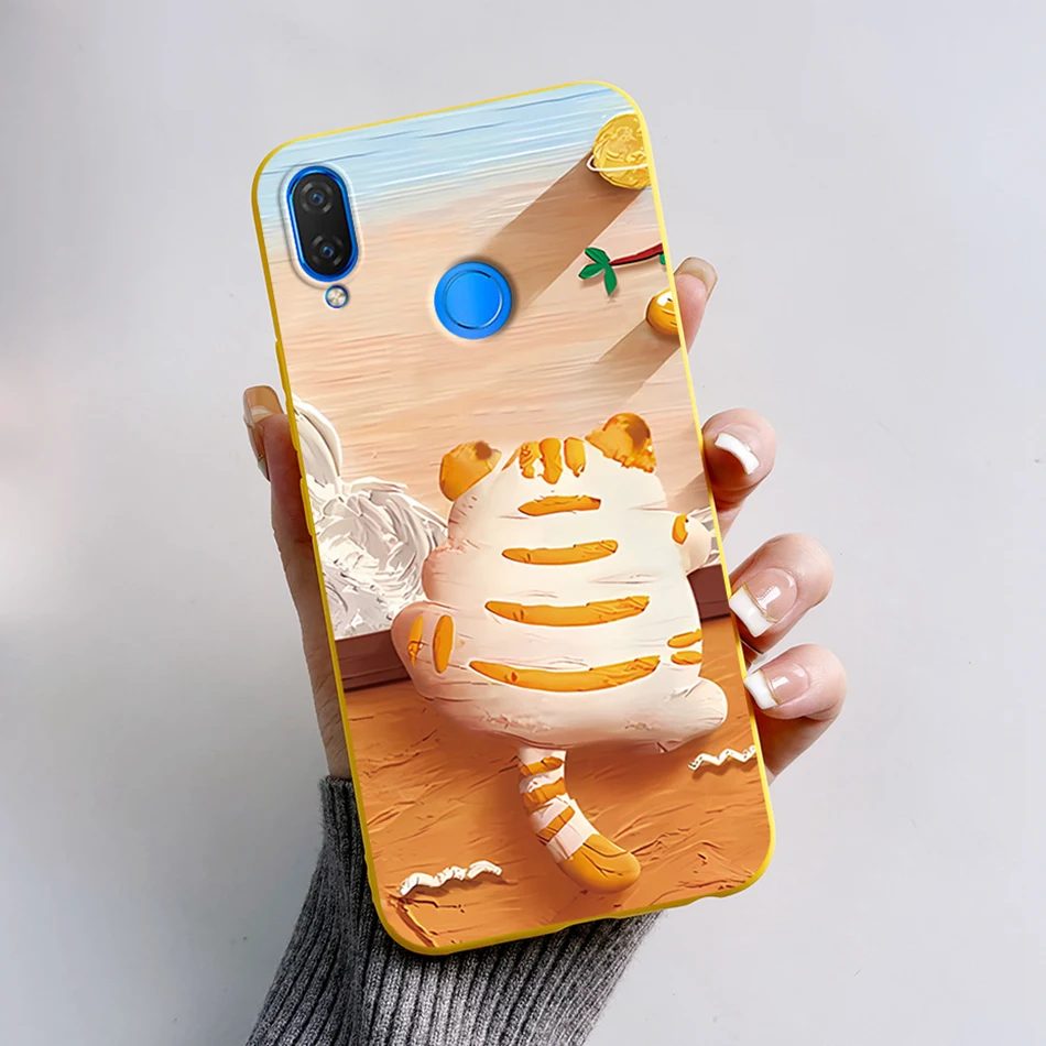 For Huawei Nova 3i INE-LX2 Phone Case Cute Bear Cartoon Frog Silicone Back Cover For Huawei P Smart Plus 2018 PSmart+ Soft Case image 2