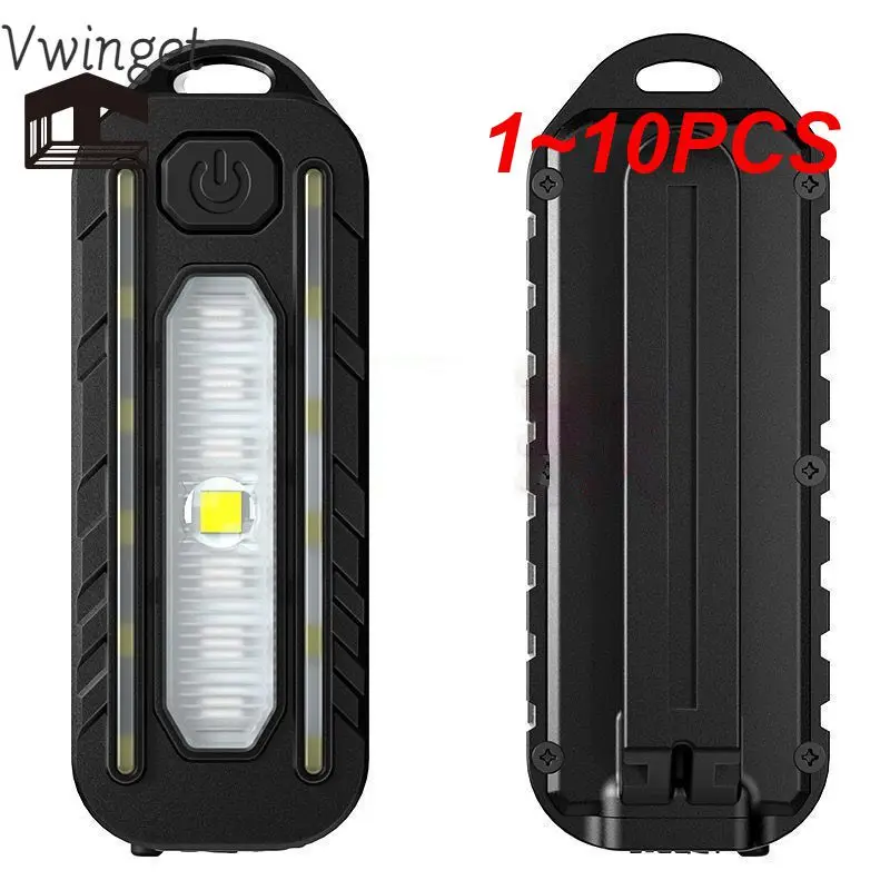 1~10PCS C-type Rechargeable Tail Lamp Led Portable Flashlight Waterproof Emergency Flashlamp Cycling Running