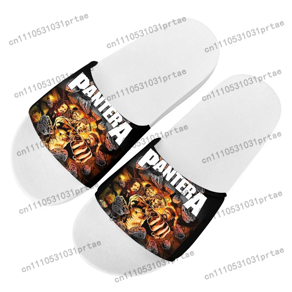 Pantera Metal Band Pop Home Clog Mens Women Youth Boy Girl Sandals Shoes Tang Garden Custom Made Breathable Shoe Beach