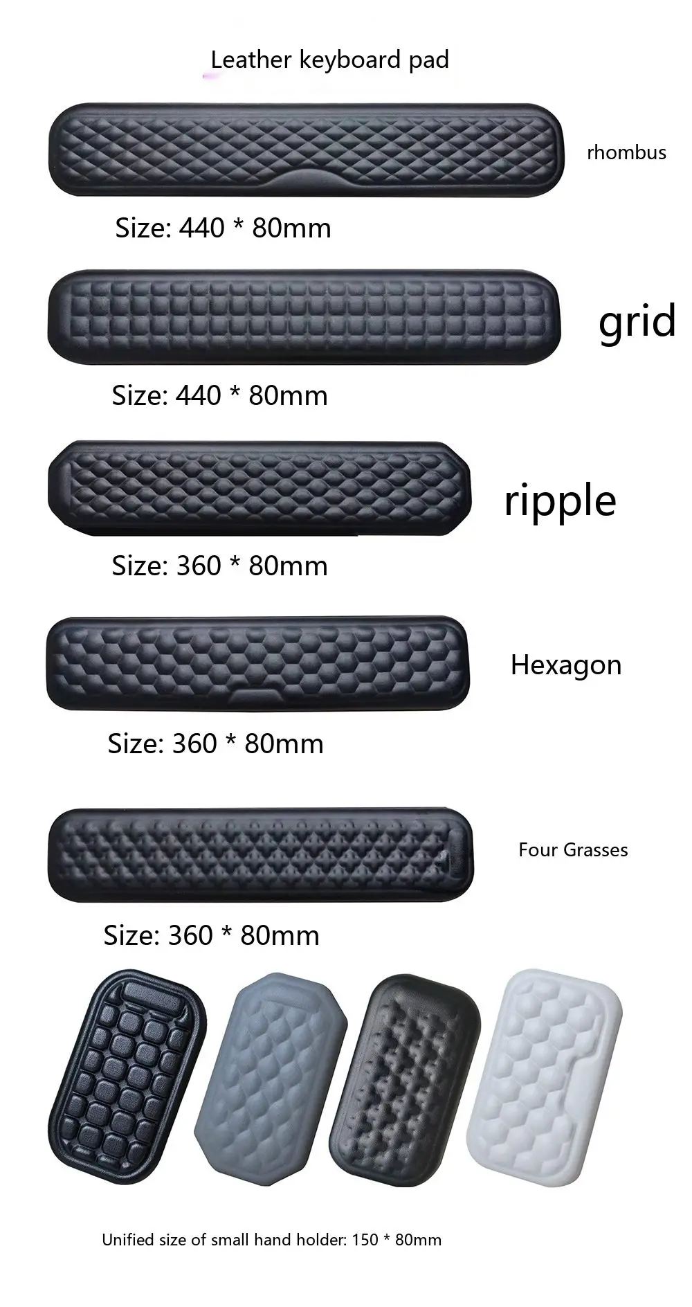 Memory-Schaum-Tastatur-Handballenauflage, quadratische Form, 5 Farbverläufe, ergonomische Unterstützung für Büro und Gaming – Detail 9