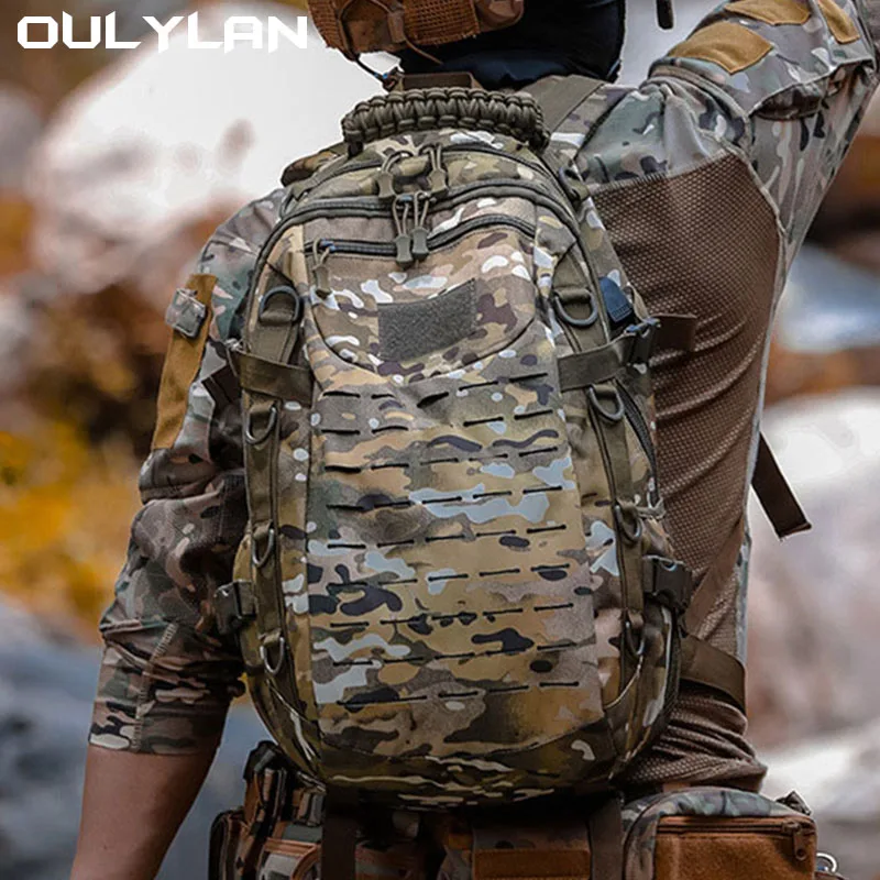 Oulylan Camping Men  Rucksack Outdoor Traveling Waterproof Trekking Fishing Hunting Climbing Bag Male Camo Backpack