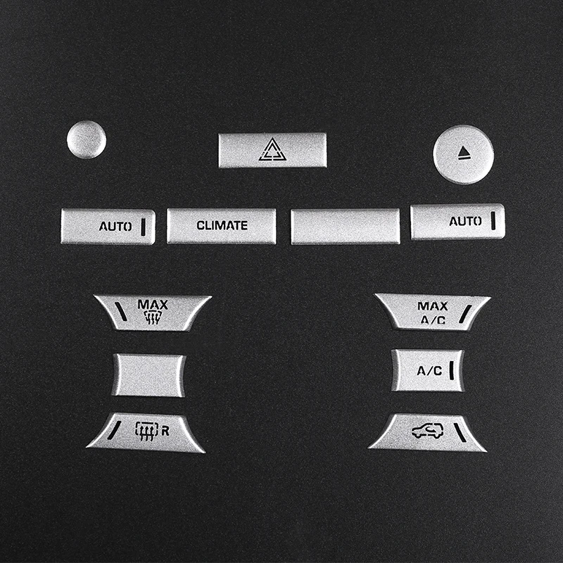 13Pcs Car Accessorie Air Condition Button Patch Protection Trim For Range Rover Vogue 2013-2017/For Range Rover Sport 2014-2017