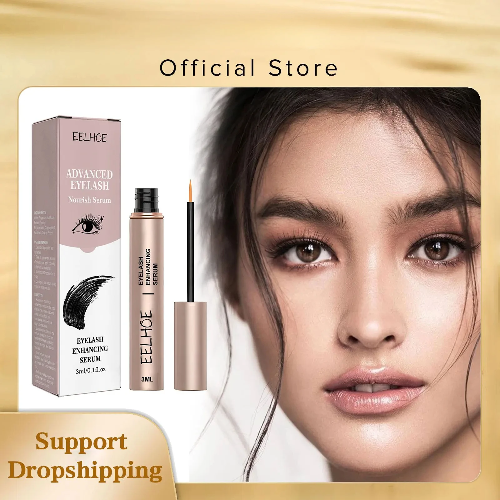 7 Days Eyelash Enhancer Serum Lengthening Eyelashes Curl Thicken Natural Eyelashes Deep Nourishing Eyelash Serum Growth