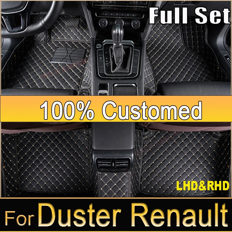 

Russia Car Floor Mats For Dacia Duster Renault Duster HM 2021~2022 Waterproof Ptotective Pads Car Mats Full Set Car Accessories