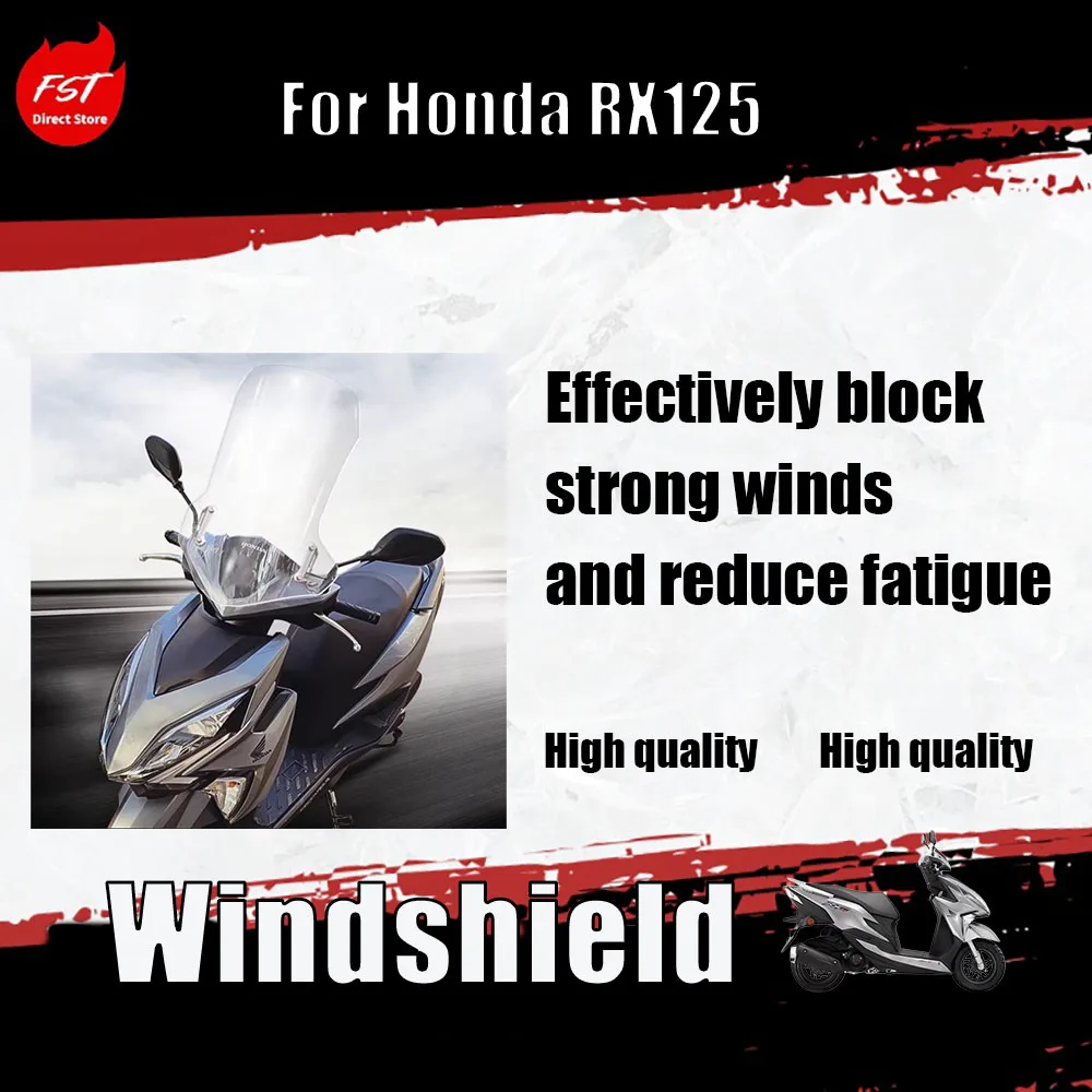 

For the Honda RX125 model, for the modification of the windshield, the imported new model with front windshield lift function