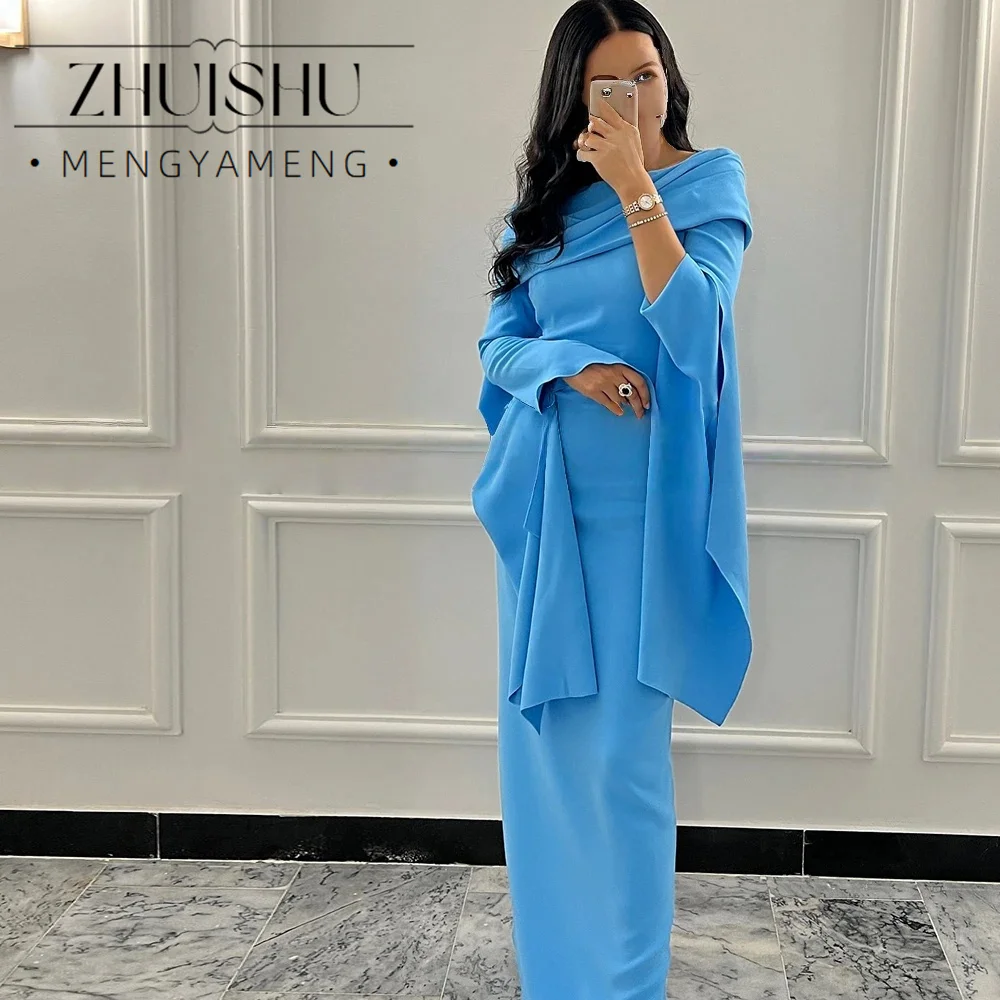robe-de-soiree-bleue-personnalisee-epaules-denudees-manches-longues-col-bateau-robe-de-bal-fourreau-manches-evasees-plissee-pour-le-bal-de-promo-2026