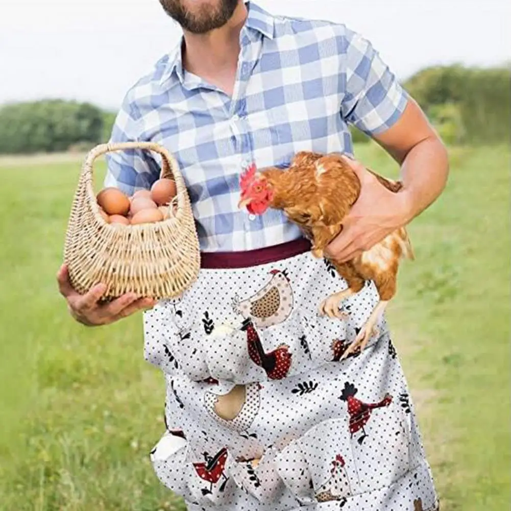 Poultry Egg Collection Smock Durable Multi-pocket Egg Collecting Apron for Poultry Farm Work Chicken Duck Egg Harvesting Gear