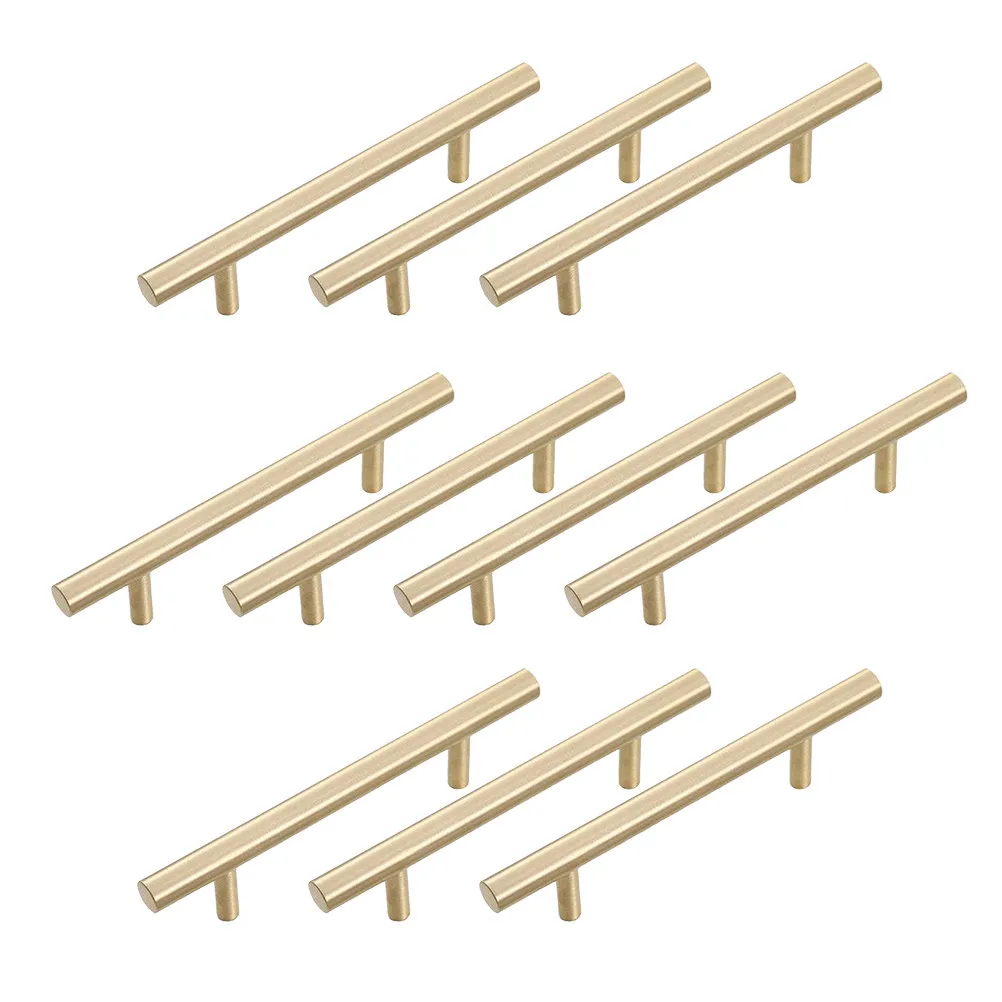 

10 шт. Премиальные ручки-скобы из нержавеющей стали для кухонных шкафов, гардеробов и выдвижных ящиков, устойчивые к ржавчине, гладкие