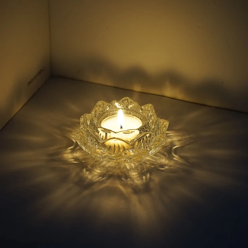Pumpkin glass small candle cup candle stand romantic candlelight dinner confession atmosphere decoration