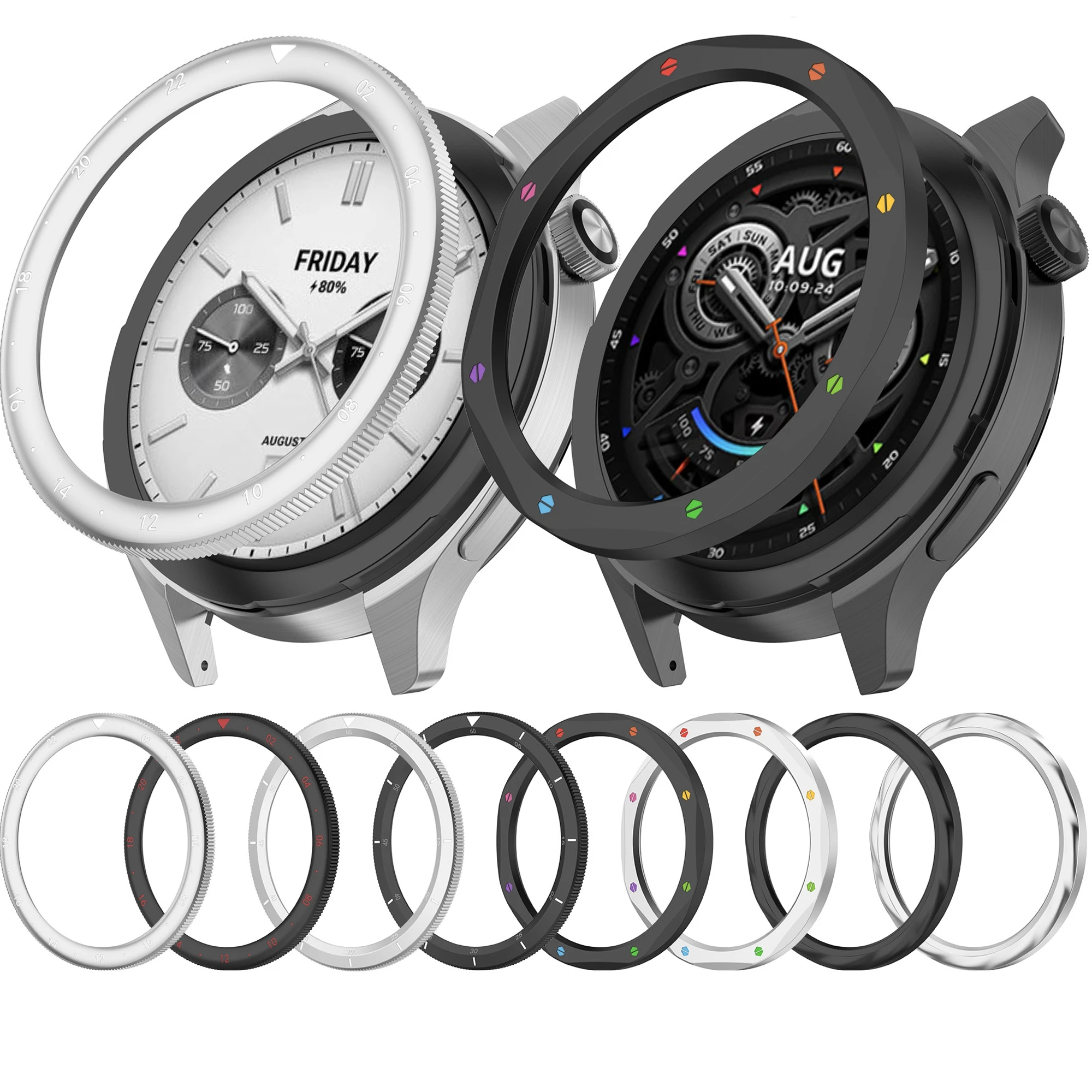 For Xiaomi Watch S4 Metal Bezel For Mi Watch S3 Watch Replacement Bezel Case