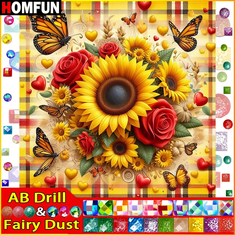 HOMFUN Fairy Dust AB Full diamond Painting 