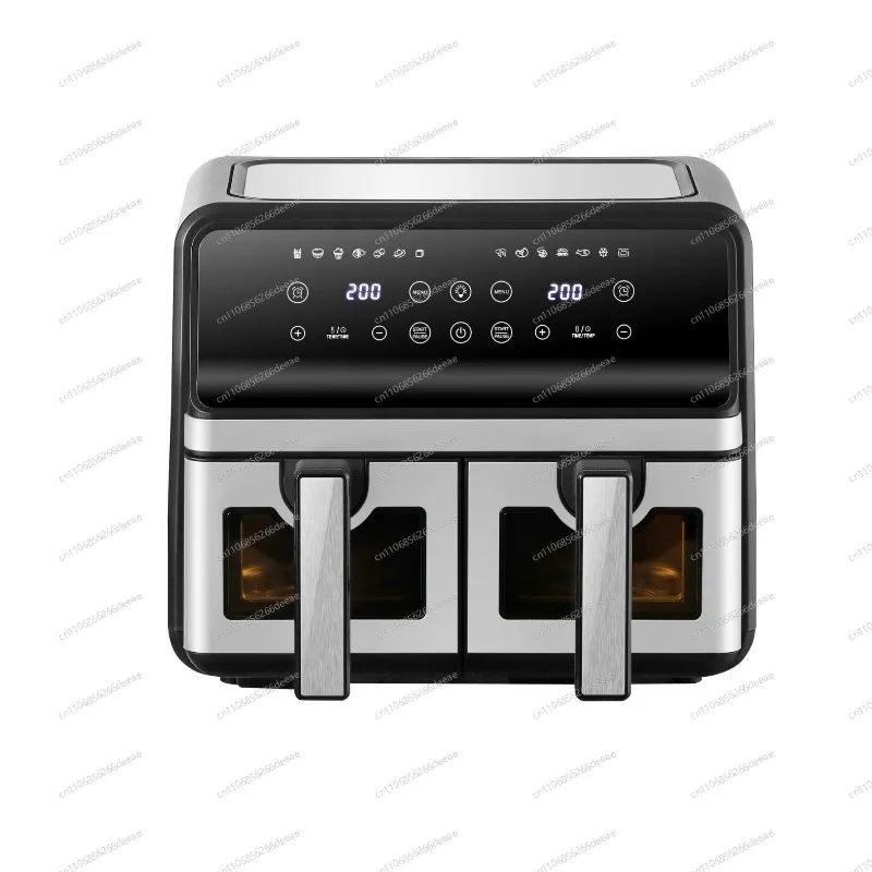 Household Electric Fryer Double Pot Air Fryer Multifunctional Visual Large Capacity Smart Oven Foreign Trade