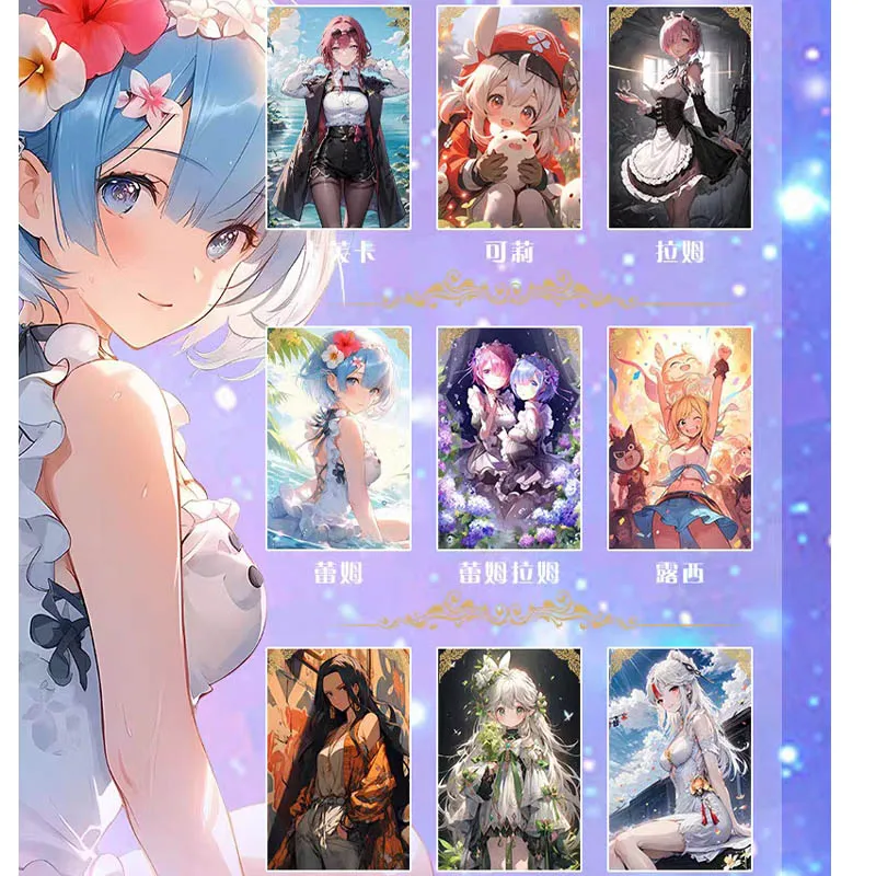 New Style Sexy A5 Card ACG Goddess Story Limited Sale Uniform Temptation Naked Anime Goddess Wife Card Collection Holiday Gift