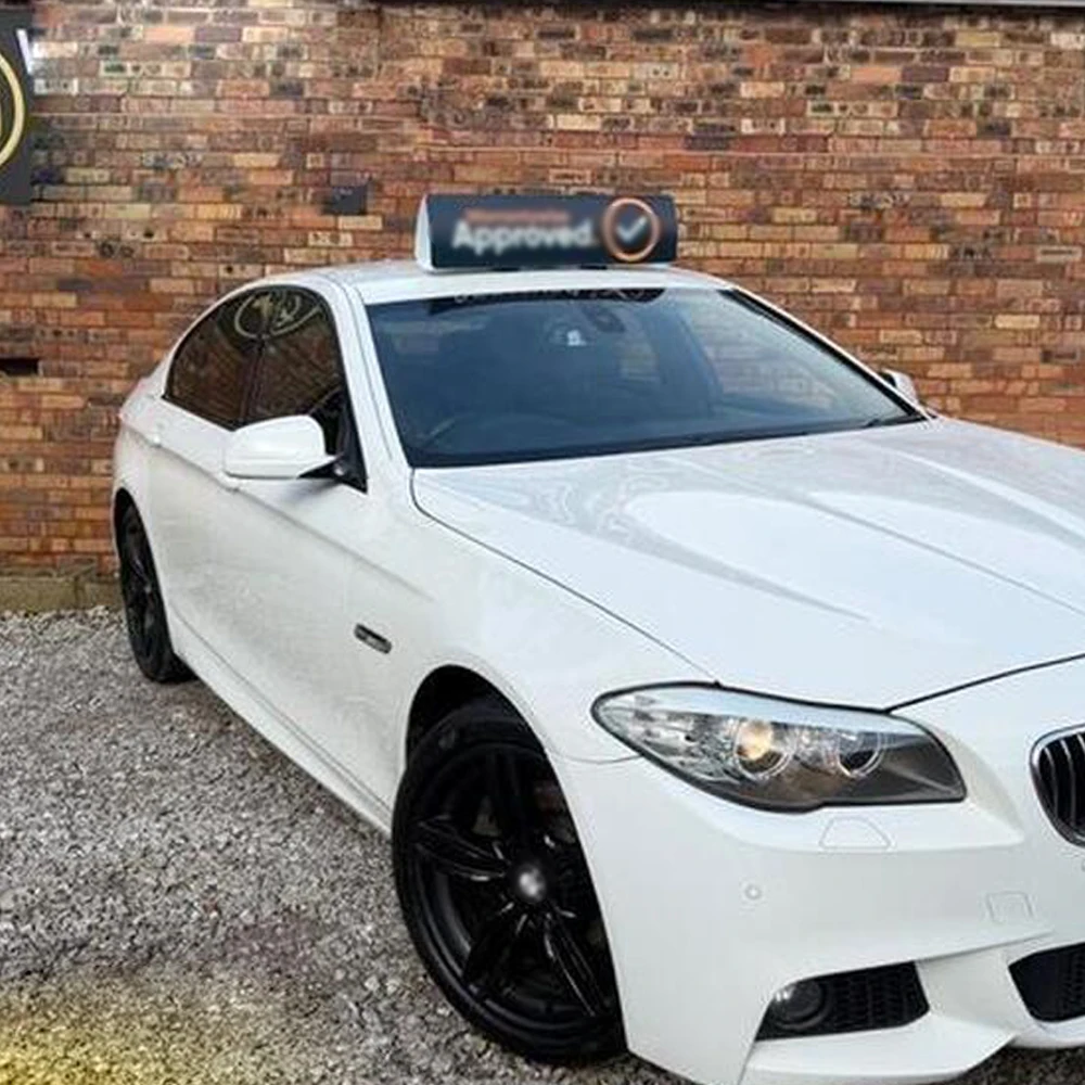 Glänzender/Matter Schwarzer Chrom-Aufkleber zur Entfernung für BMW 5er F10 2011-2017 Limousine, Außenverkleidung der Autofenster – Detail 5