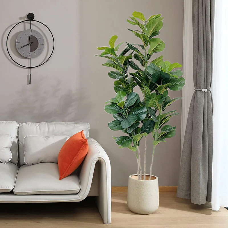 67in شجرة اصطناعية كبيرة نباتات فيكوس ليراتا الصناعية وهمية Monstera أوراق بانيان البلاستيكية للمنزل متجر حديقة مكتب ديكور #2