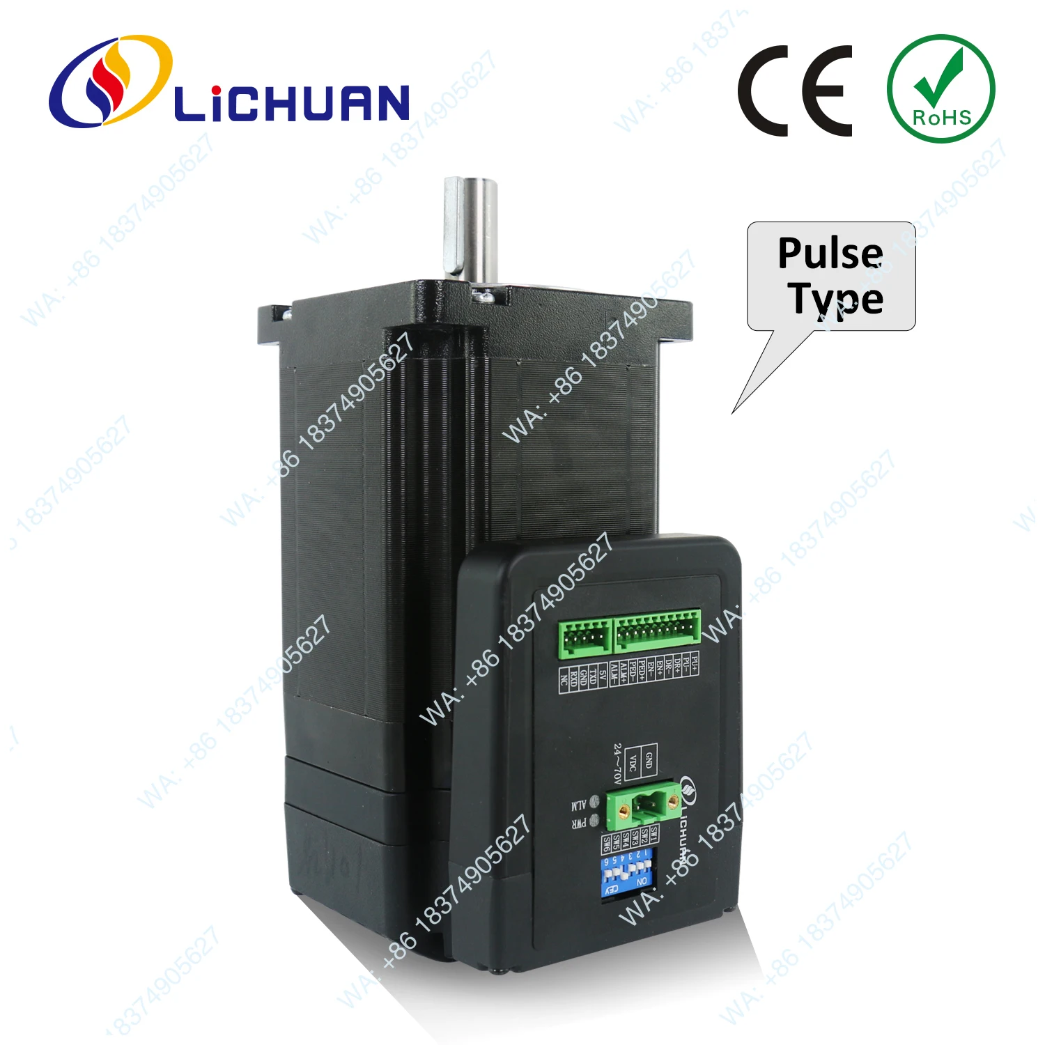 1pcs 48V6A 1000PPR 2 Phase Nema34 Stepper Motor 4.5/8 8/10/12 N.m Conveyor Integrated Closed Loop Stepper Motor Driver