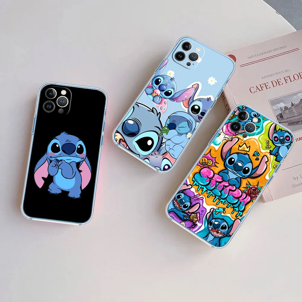 DS8 Lilo Stitch Transparent Phone Case for Motorola Moto G40 G04 G05 One Ace Action  Fusion + Plus Hyper Macro Vision Zoom view 5