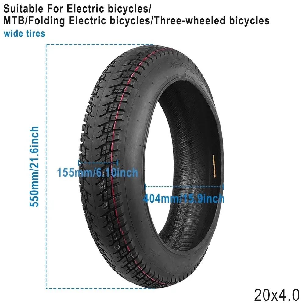 20x3.0 20x4.0 20x4.5 20x5.0 Fat Tire 20x400 Schlauch für 20 Zoll E-Bike – Verschleißfeste Offroad-Sand-Schnee-Reifen-Teile – Detail 17