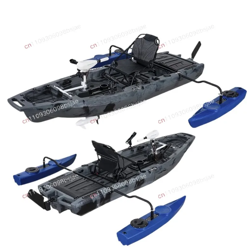 New 2.8 2.75m modular angle kayak removable propeller fin pedal kayak fishing boat, can be used with HDPE