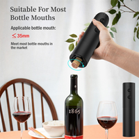 ABXHH Red Wine Electric Bottle Opener Corkscrew Automatic Wine Opener Vacuum Wine Stopper Decanter for Bar Kitchen Red