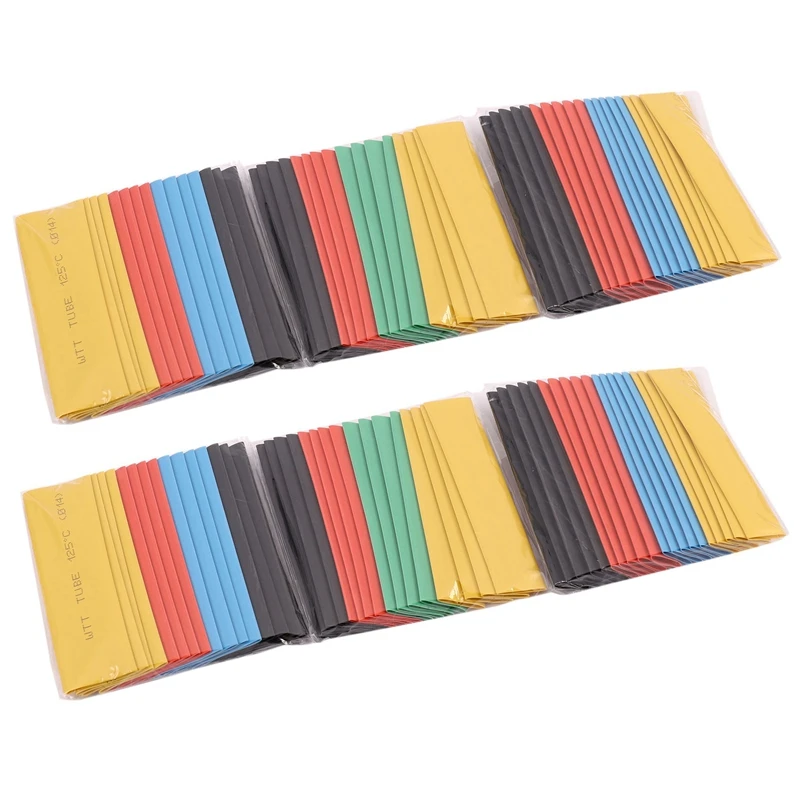 656Pcs Car Electrical Cable Heat Shrink Tube Tubing Wrap Sleeve Assortment