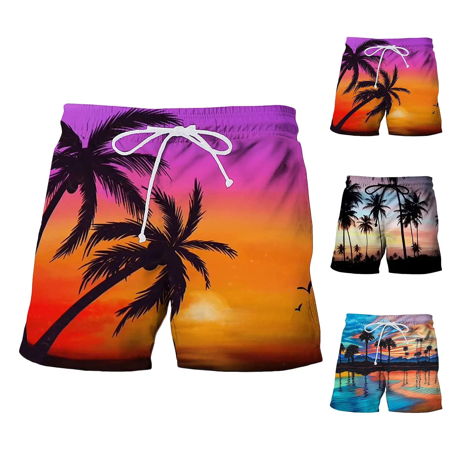 Mens Swimming Trunks Long Length No Liner Swim Trunks Men Flag Board Shorts Men Swim Trunks Big And Tall Board Shorts for Men 4x