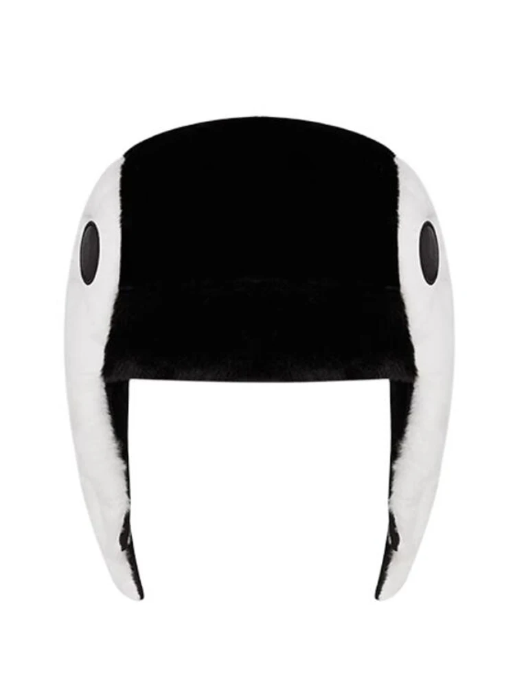 Y2K موضة الأسود Daijin القط و Sadaijin القطط رائجة البيع الرجال الشتاء المرأة قبعة الصياد قبعة إيرفلاب قبعة وقبعة مع غطاء للأذن