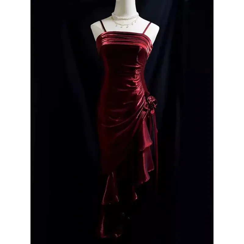 

25COSMermaid Princess Vintage dress Antique Reproduction Laser Dress New Year's War Robe 2024 Spring New Product Dress