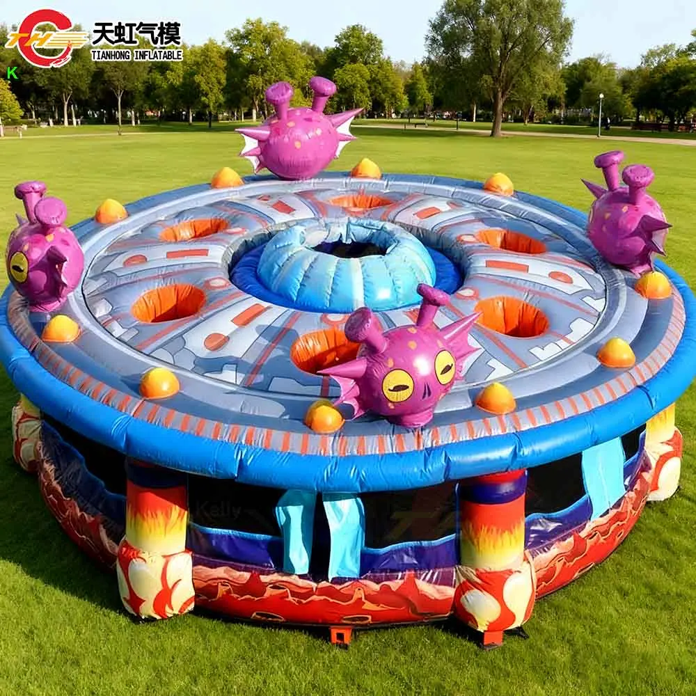 

Быстрая доставка Alien Monster Whack, надувная карнавальная спортивная игра, тематическое игровое оборудование с надувным молотком для командного здания