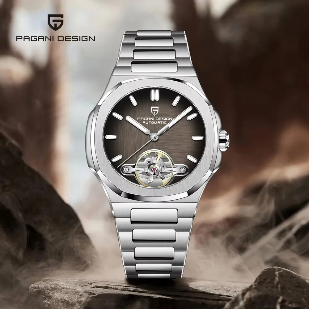 

PAGANI DESIGN Tourbillon Men's Mechanical Watches 2025 Top Luxury Automatic Watch For Men Luminous AR Sapphire Waterproof Clock